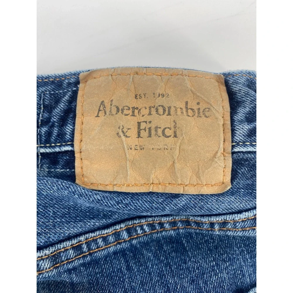 Abercrombie & Fitch Jeans 30x30 Blue Button Fly Straight Leg Denim Excellent
